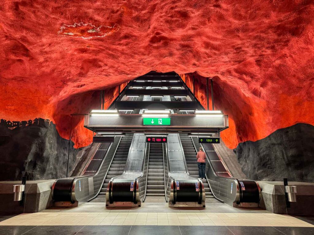 Solna Centrum subway station in Stockholm