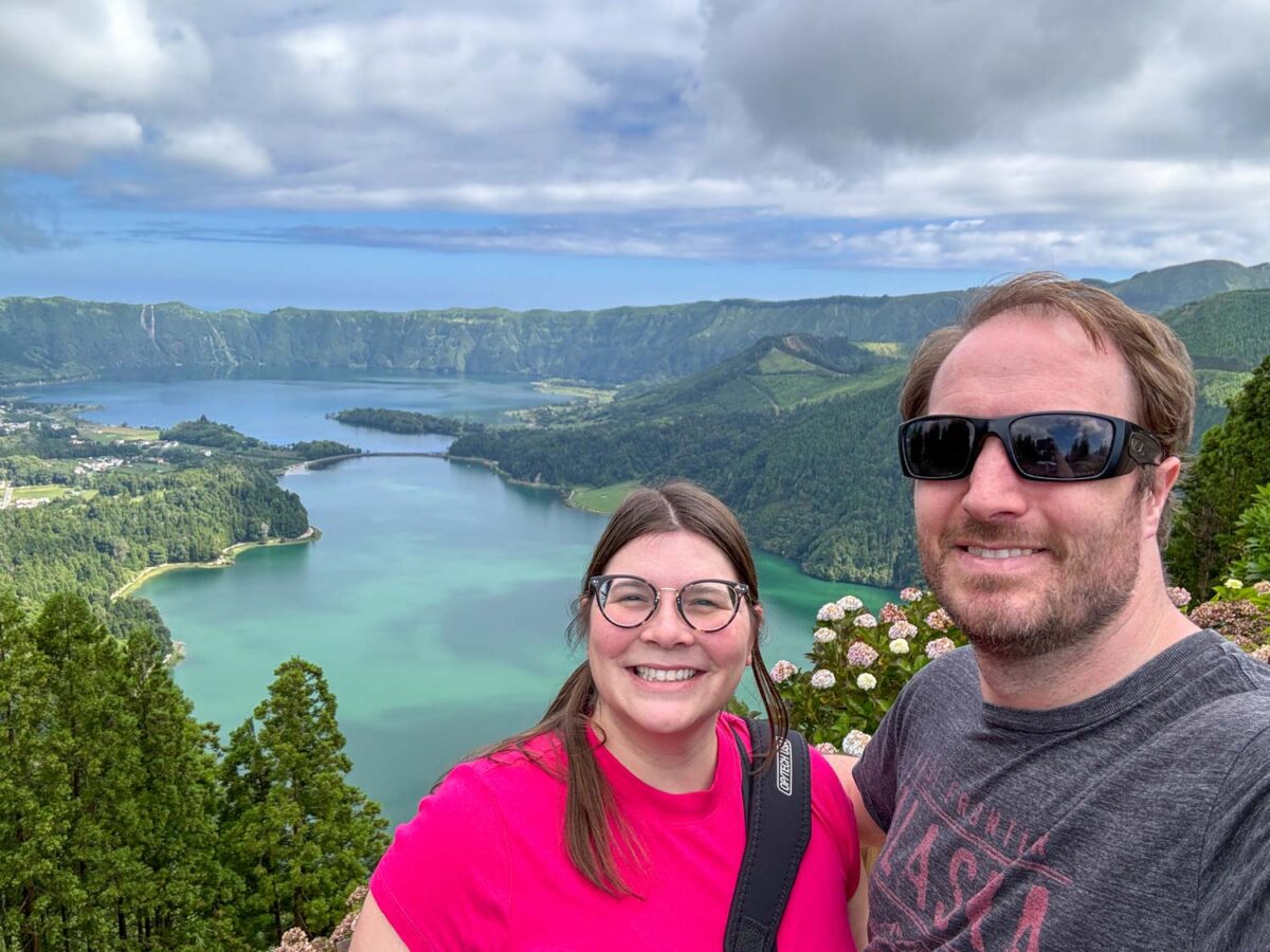 Amanda and Elliot in the Azores