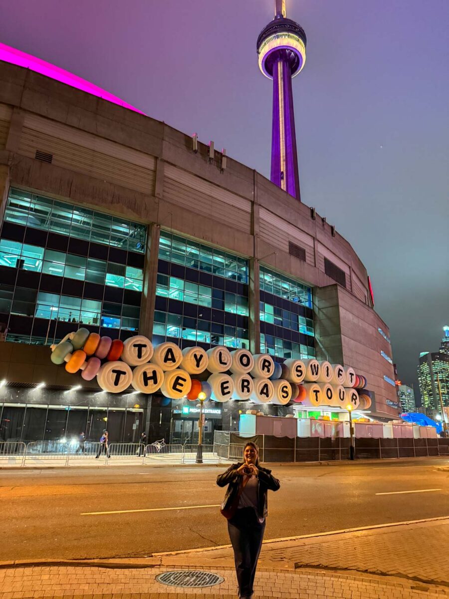 Giant friendship bracelet at Eras Tour Toronto