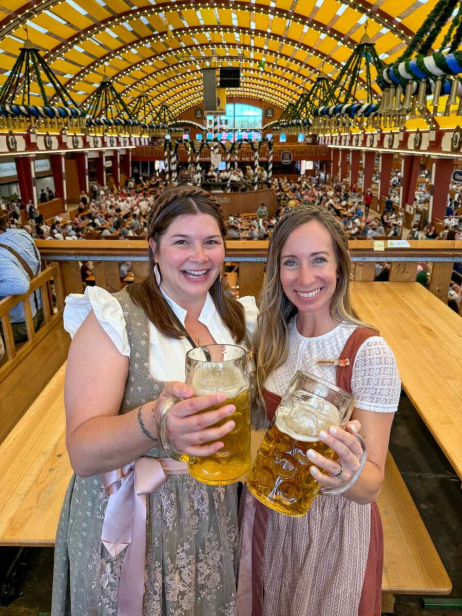 Amanda and Ashley at Oktoberfest