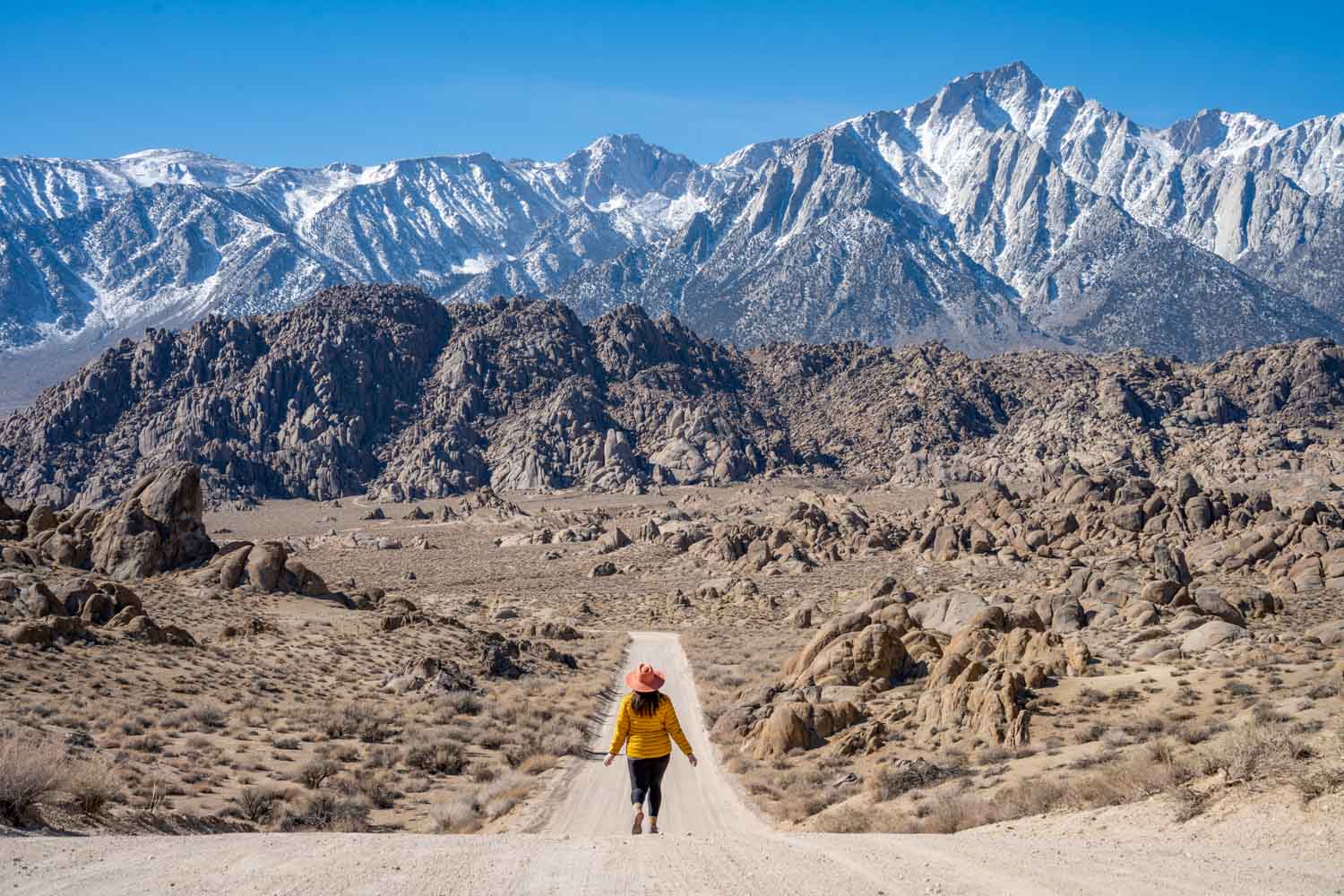 Amanda on Movie Road in Alabama Hills